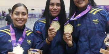 Atlántico arrasa en el velódromo de Asunción con doble oro en velocidad por equipos