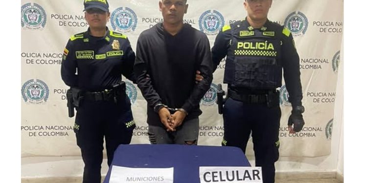 Capturado en Malambo con munición de alto calibre durante patrullaje policial