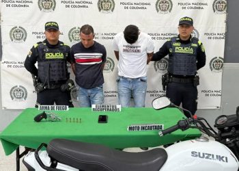 Capturados por hurto y porte de arma ilegal en el barrio Campo Alegre