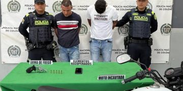 Capturados por hurto y porte de arma ilegal en el barrio Campo Alegre