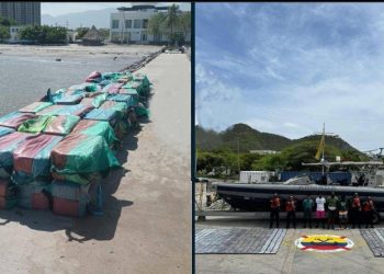 Armada y Fuerza Aérea incautan casi dos toneladas de cocaína en el Caribe