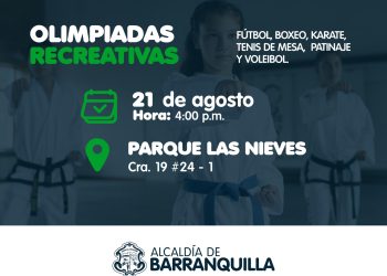 Barranquilla se activa con una agenda deportiva diseñada para toda la familia