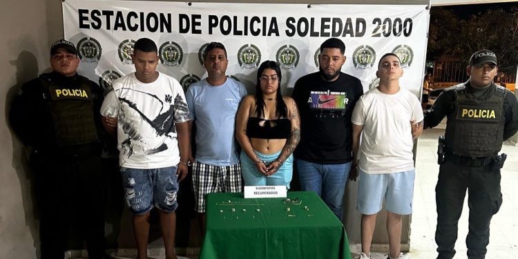 Capturan a seis presuntos delincuentes por millonario hurto a joyería en el norte de Barranquilla