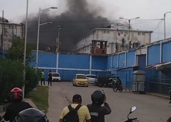 Motín, incendio y disparos en la cárcel El Bosque de Barranquilla