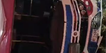 Ocho heridos en volcamiento de bus en la vía Galapa – Baranoa