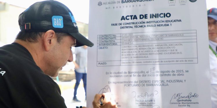 Alcalde Char da inicio a obras de ampliación de la IED Pablo Neruda 1: se benefician 2.700 estudiantes