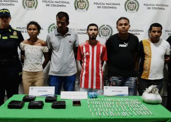 Capturan a cinco personas por tráfico de estupefacientes en Barranquilla