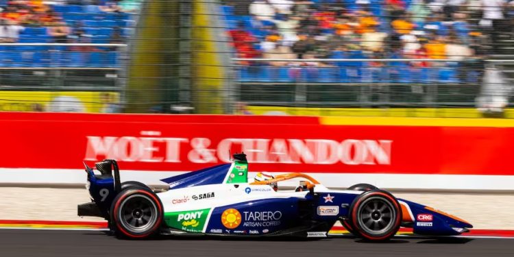 Sebastián Montoya cae al noveno lugar en la F2 tras un difícil GP de Hungría