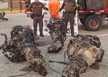 Recuperados motores robados de vehículos de alta gama que iban a ser comercializados en Cartagena