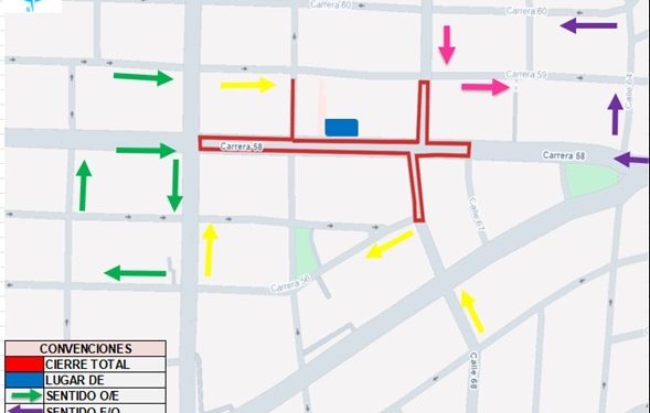 Atención a los cierres viales por grabaciones