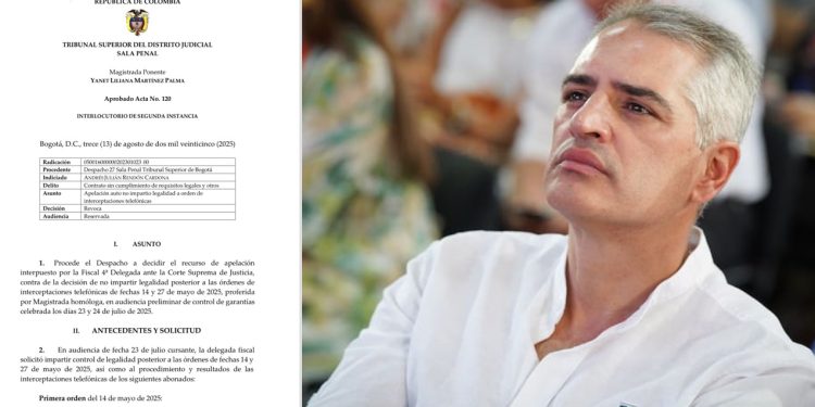 Tribunal avala interceptaciones en investigación contra el gobernador de Antioquia