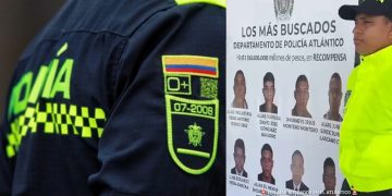 Cartel de los ocho más buscados en rueda de prensa en Sabanalarga presentó la Policía del Atlántico