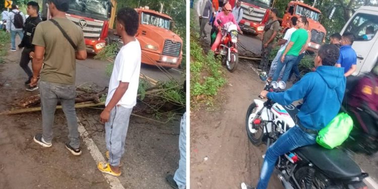 Protesta en Luruaco: comunidad bloquea vía La Cordialidad por deterioro vial