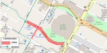 Por partido de Colombia, cierre de vías en sector de La Troja