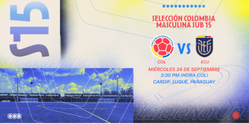 ¡Hoy juega Colombia! Selección Sub-15 debuta en la CONMEBOL Liga Evolución 2025