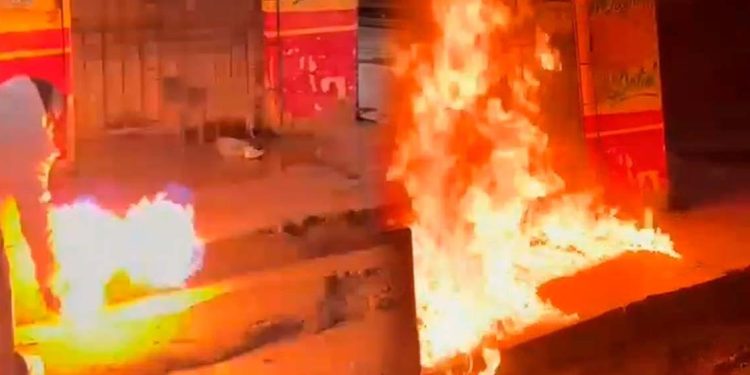 Incendian fachada de negocio en Villa Katanga; autoridades investigan posible extorsión