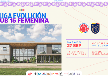 ¡Hoy juega Colombia! La Sub-15 Femenina va por su segundo triunfo en la CONMEBOL Liga Evolución 2025