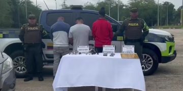 Tres capturados en Córdoba por porte ilegal de armas durante control policial