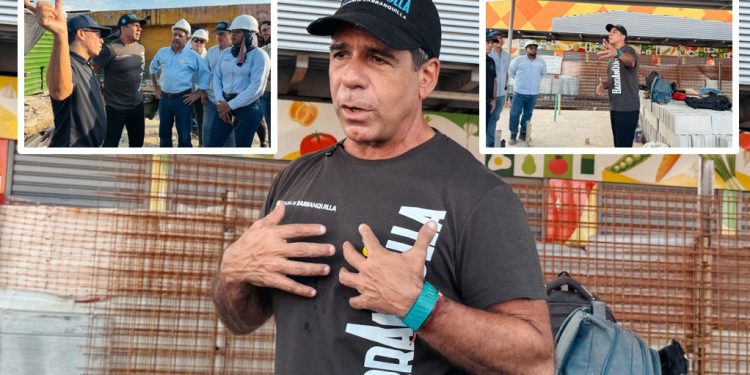 Alcalde Char inspecciona las obras de transformación del mercado El Playón en su tercera fase