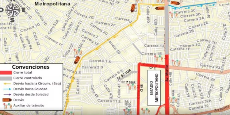 Cierres viales y plan especial de Transmetro por concierto de Silvestre Dangond en Barranquilla