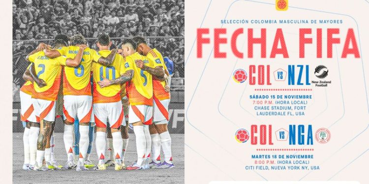 La Selección Colombia confirmó los amistosos para la fecha FIFA de noviembre