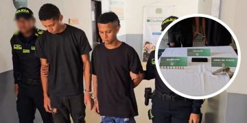 Capturados dos hombres con arma de fuego en Sabanalarga, Atlántico