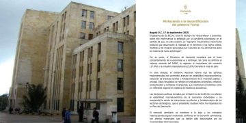 Ministerio de Hacienda asegura que descertificación de EE.UU. no afectará la economía colombiana