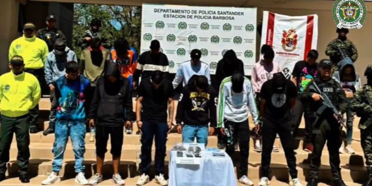 ¡34 capturados por tráfico de estupefacientes en megaoperación en Santander!