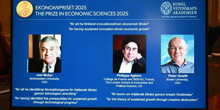 Premio Nobel de Economía 2025: Joel Mokyr, Philippe Aghion y Peter Howitt ganan por explicar cómo la innovación mantiene vivo el crecimiento mundial