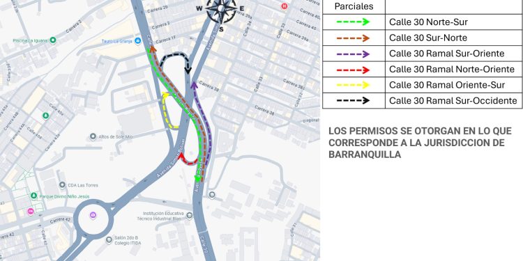 Por obras de INVÍAS, cierres parciales en tramos del puente de la calle 30