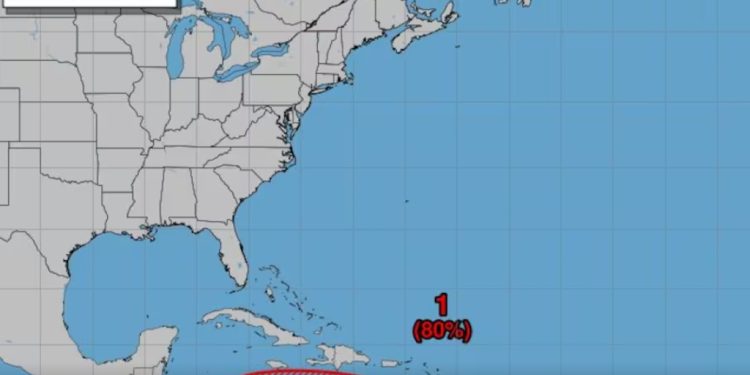 Alerta en el Caribe colombiano: onda tropical con 80% de potencial ciclónico se acerca