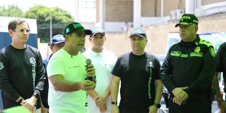 Alcalde Char da inicio a construcción de nueva estación de policía El Bosque