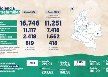 Alerta por violencia de género en Colombia: 76 feminicidios y más de 23 mil casos de violencia e delitos sexuales en 2025