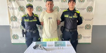 Detenido presunto vigilante de ‘caleta’ con arma de fuego en Sabanalarga, Atlántico