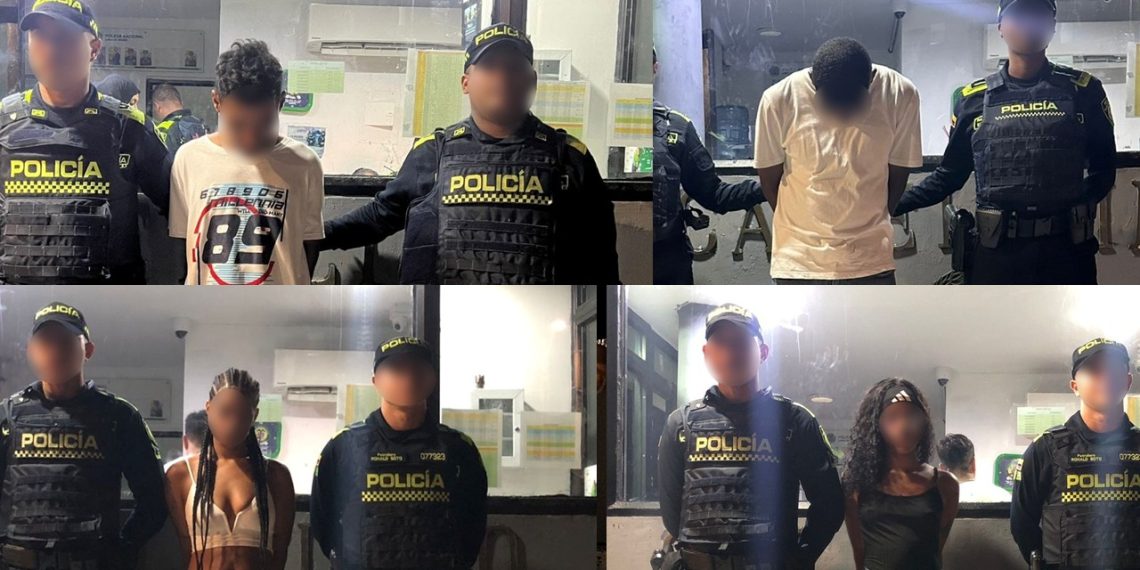 Caen cuatro personas en Cartagena con más de cien dosis de drogas sintéticas y marihuana