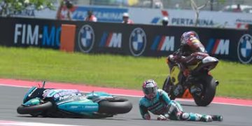 Fuerte caída de David Alonso en Indonesia: Gran susto y alivio total