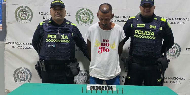 Capturan a hombre con nueve cartuchos en el barrio Rebolo de Barranquilla