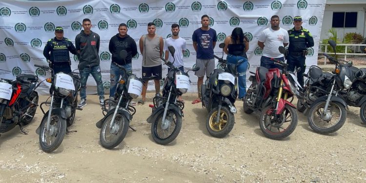 Desmantelada banda dedicada al hurto de motocicletas: Siete capturados en operación “Los Cazadores” en el Área Metropolitana de Barranquilla