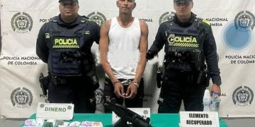 Capturado en Barranquillita con una Mini Uzi tras asaltar a un ciudadano
