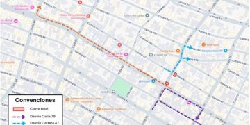 Cierre temporal en la calle 79 por obras de pavimentación