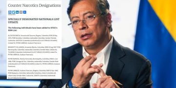 EE. UU. sanciona por narcotráfico a Gustavo Petro, Verónica Alcocer, Nicolás Petro y Armando Benedetti