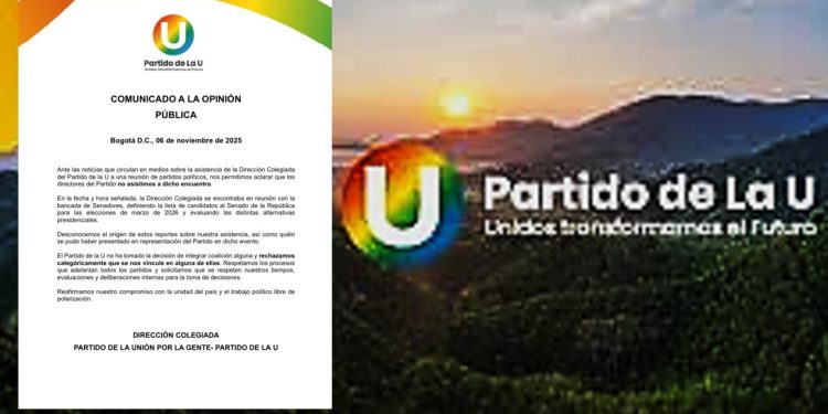 Partido de La U niega participación en cumbre de partidos tradicionales