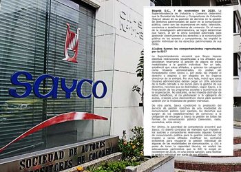 Superindustria sanciona a Sayco y a ocho de sus directivos con más de $5.300 millones