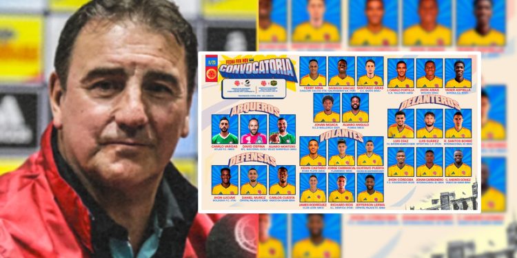 Lorenzo revela los 26 convocados de Colombia para los amistosos ante Nueva Zelanda y Australia