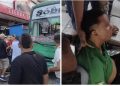 Conductor de bus fue brutalmente agredido en el centro de Barranquilla: intolerancia y caos en plena vía pública