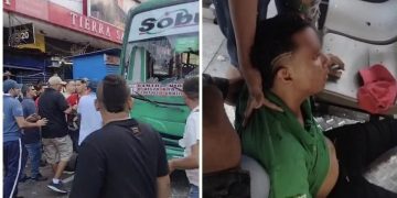Conductor de bus fue brutalmente agredido en el centro de Barranquilla: intolerancia y caos en plena vía pública