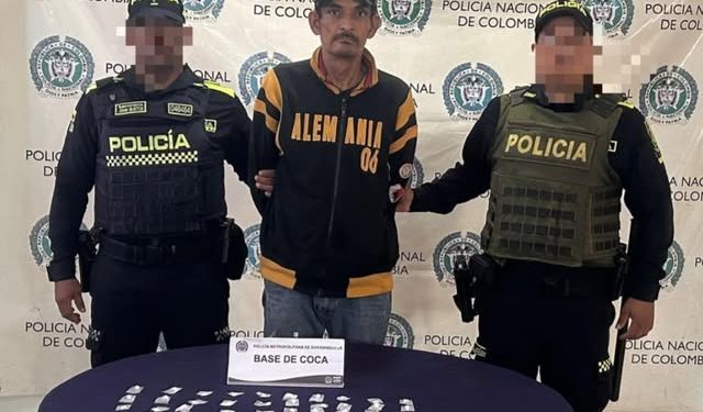 Capturado en Malambo hombre que portaba más de 60 dosis de estupefacientes