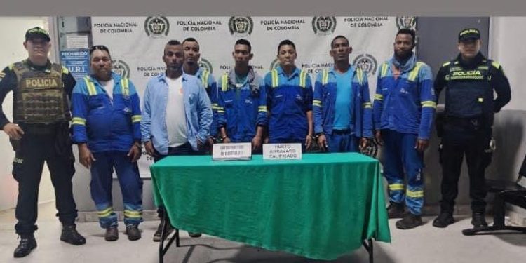 Cae falsa cuadrilla de Air-e que habría robado 300 metros de cable del Puerta de Oro