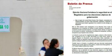 Ejército Nacional refuerza la seguridad en el Magdalena para garantizar tranquilidad en las elecciones atípicas