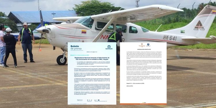 Avión con funcionarios de la Registraduría se accidentó en Vaupés: no hubo sobrevivientes